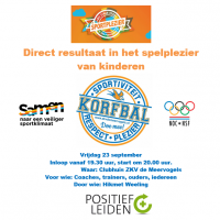 Direct resultaat in het spelplezier van kinderen - 23 sept