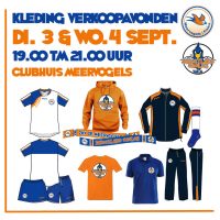 Kledingverkoop 3 en 4 september